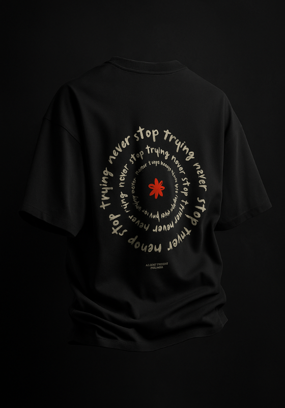 Never Stop Trying Oversized Tee