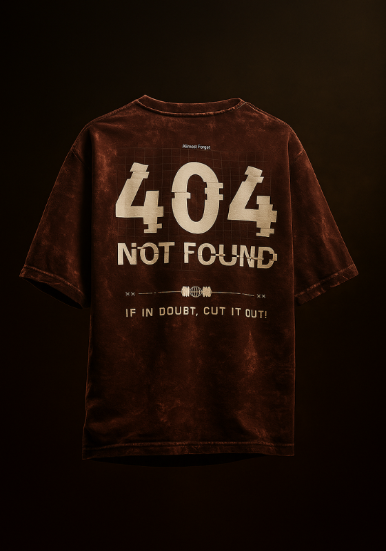 404 Not Found Oversized Tee