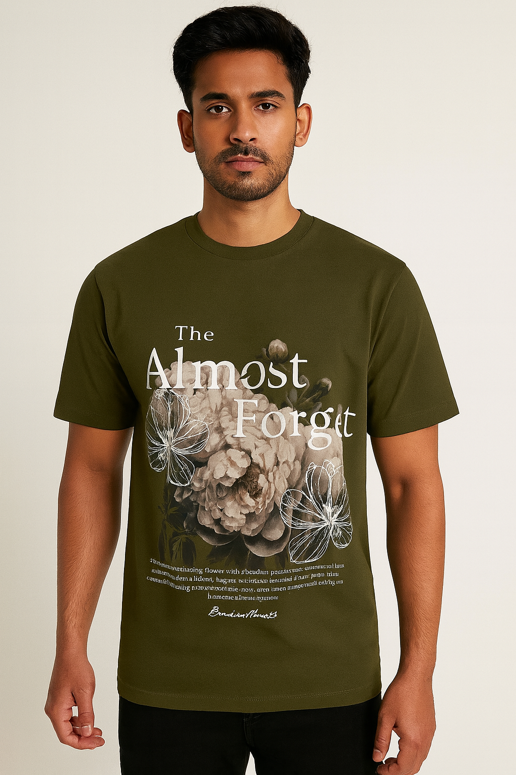 Peony Flower Oversized Tee