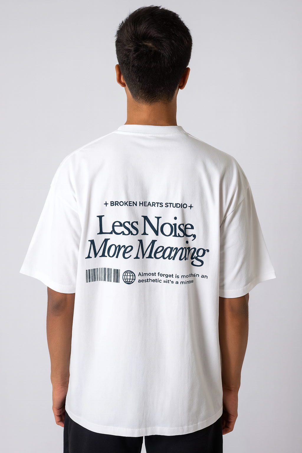 Less noise More Meaning Oversized Tee